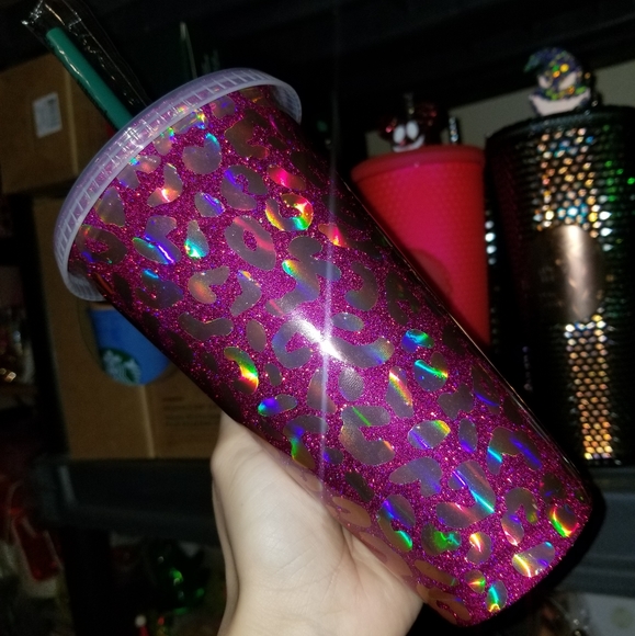 🆕️Starbucks, Custom, Leopard Holo, Cold Cup 🐆 - Picture 14 of 17